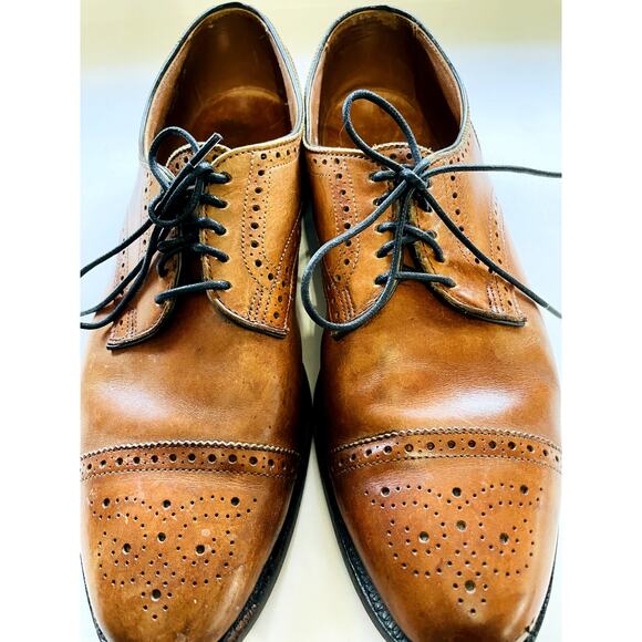 Allen Edmonds Sanford Brown Cap Toe Oxfords Mens 11.5 A (Narrow) USA main image 7
